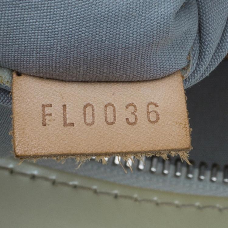 Pre Owned Louis Vuitton White Monogram Vernis Brentwood Tote