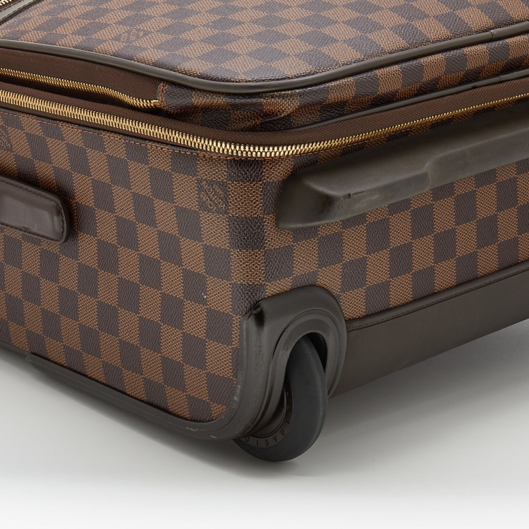 Pre Owned Louis Vuitton Damier Ebene Canvas Pegase Legere 55 Luggage