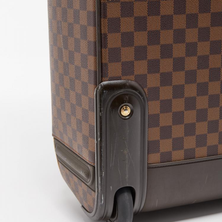 Pre Owned Louis Vuitton Damier Ebene Canvas Pegase Legere 55 Luggage