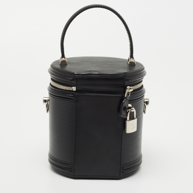 Pre Owned Louis Vuitton Black Epi Leather Cannes Vanity Case Bag