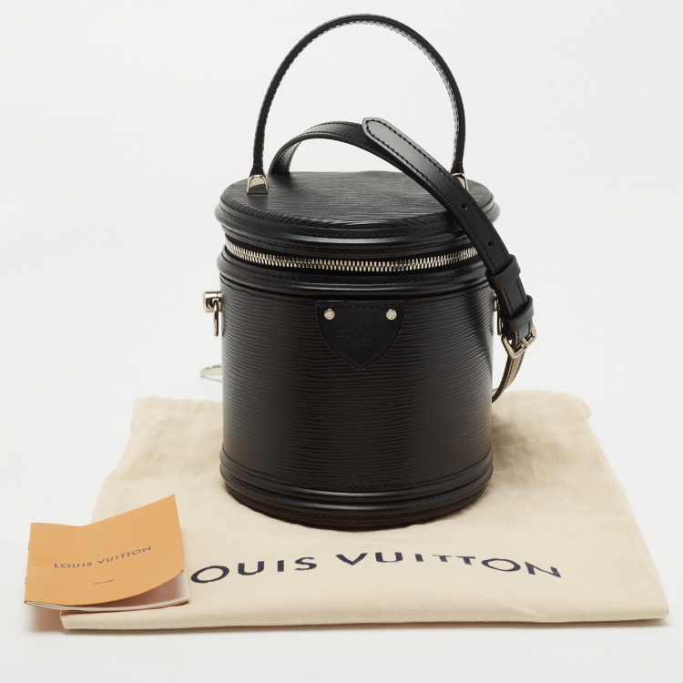Pre Owned Louis Vuitton Black Epi Leather Cannes Vanity Case Bag