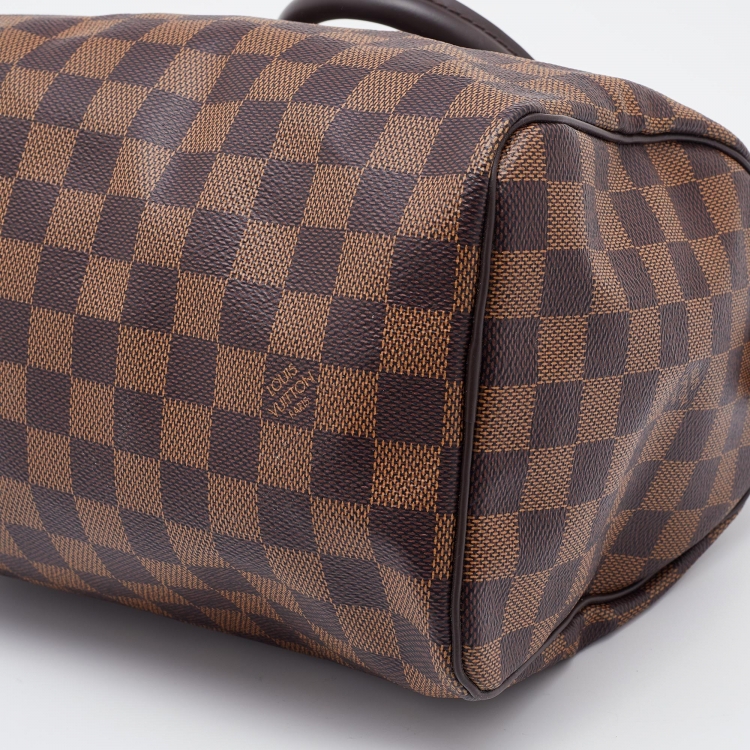 Pre Owned Louis Vuitton Damier Ebene Canvas Speedy 25 Bag