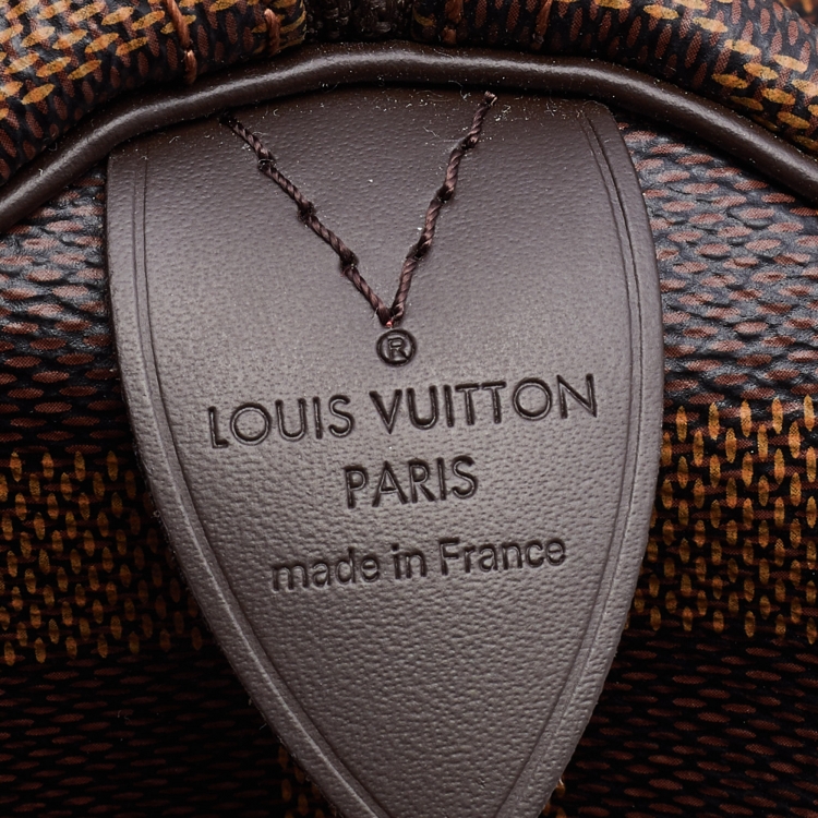 Pre Owned Louis Vuitton Damier Ebene Canvas Speedy 25 Bag