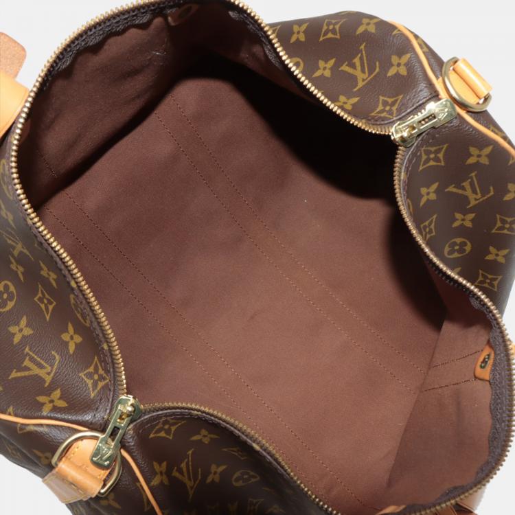 Pre Owned Louis Vuitton Brown Monogram Canvas Keepall 45 Bag