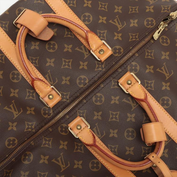 Pre Owned Louis Vuitton Brown Monogram Canvas Keepall 45 Bag