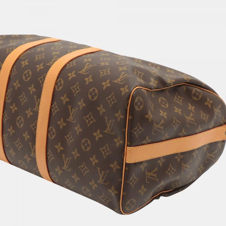 Pre Owned Louis Vuitton Brown Monogram Canvas Keepall 45 Bag