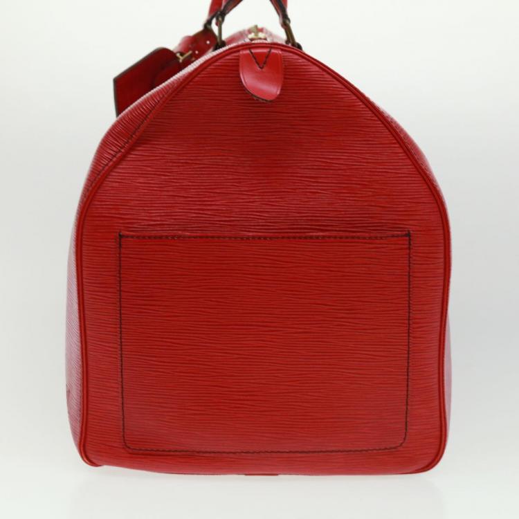LOUIS VUITTON Epi Leather Red Speedy 30 Bag