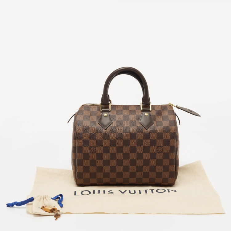 مملوكة مسبقًا Louis Vuitton Damier Ebene Canvas Speedy 25 Bag
