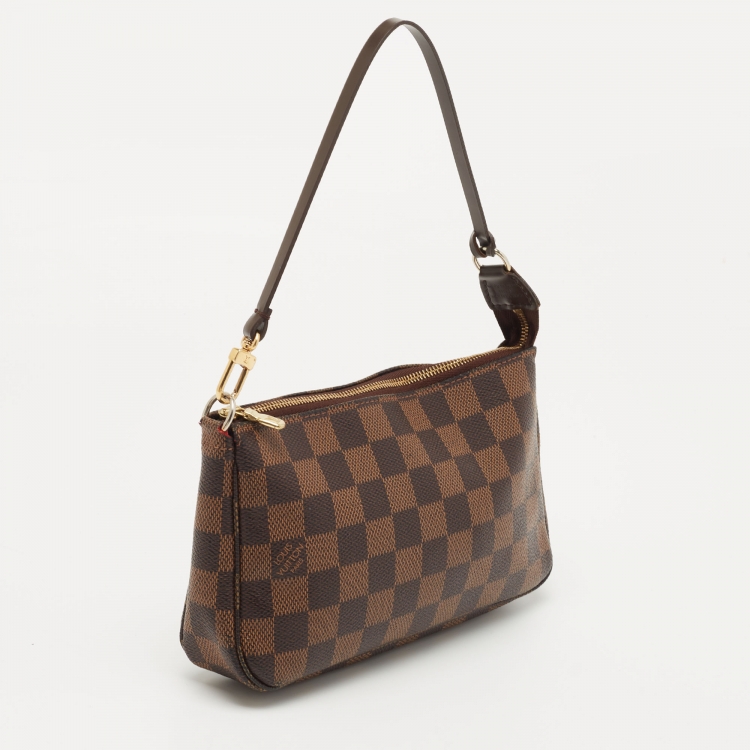 Pre Owned Louis Vuitton Damier Ebene Canvas Pochette Accessoires