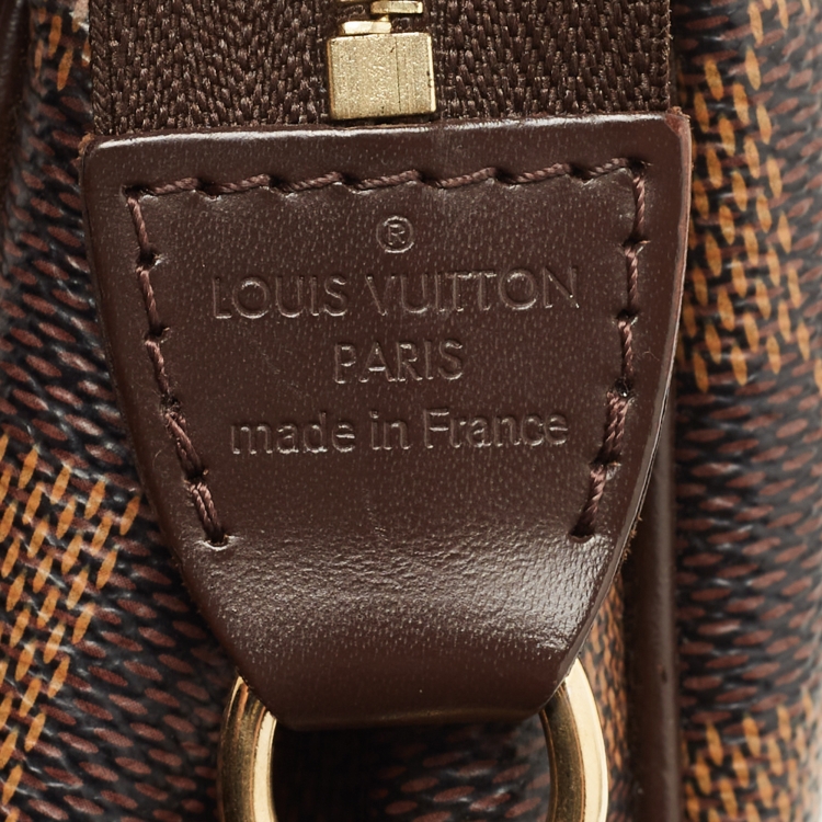 Pre Owned Louis Vuitton Damier Ebene Canvas Eva Pochette