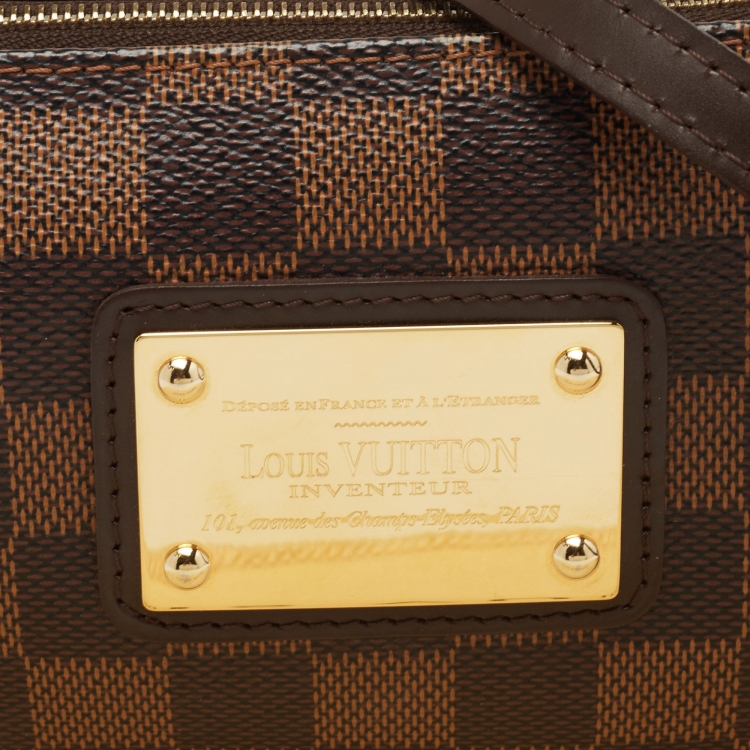 Pre Owned Louis Vuitton Damier Ebene Canvas Eva Pochette