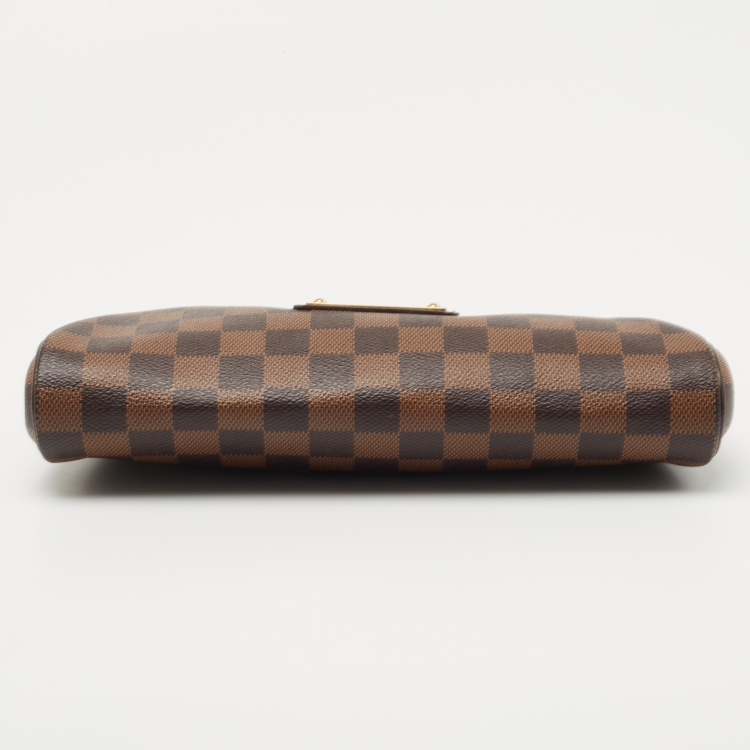Pre Owned Louis Vuitton Damier Ebene Canvas Eva Pochette