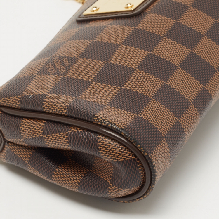 Pre Owned Louis Vuitton Damier Ebene Canvas Eva Pochette