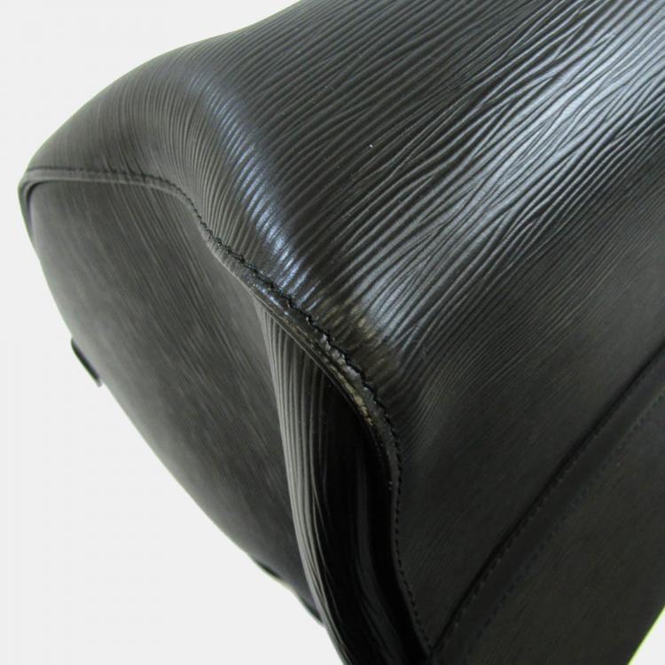 Pre Owned Louis Vuitton Black Epi Leather Keepall 55 Duffel Bag