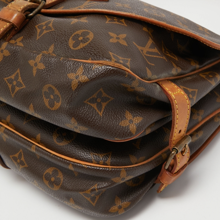 Pre Owned Louis Vuitton Monogram Canvas Saumur 30 Bag