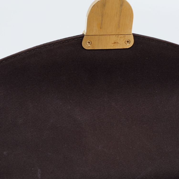 Pre Owned Louis Vuitton Amarante Monogram Vernis Mirada Bag