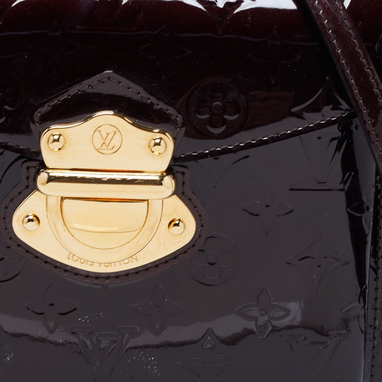 Pre Owned Louis Vuitton Amarante Monogram Vernis Mirada Bag