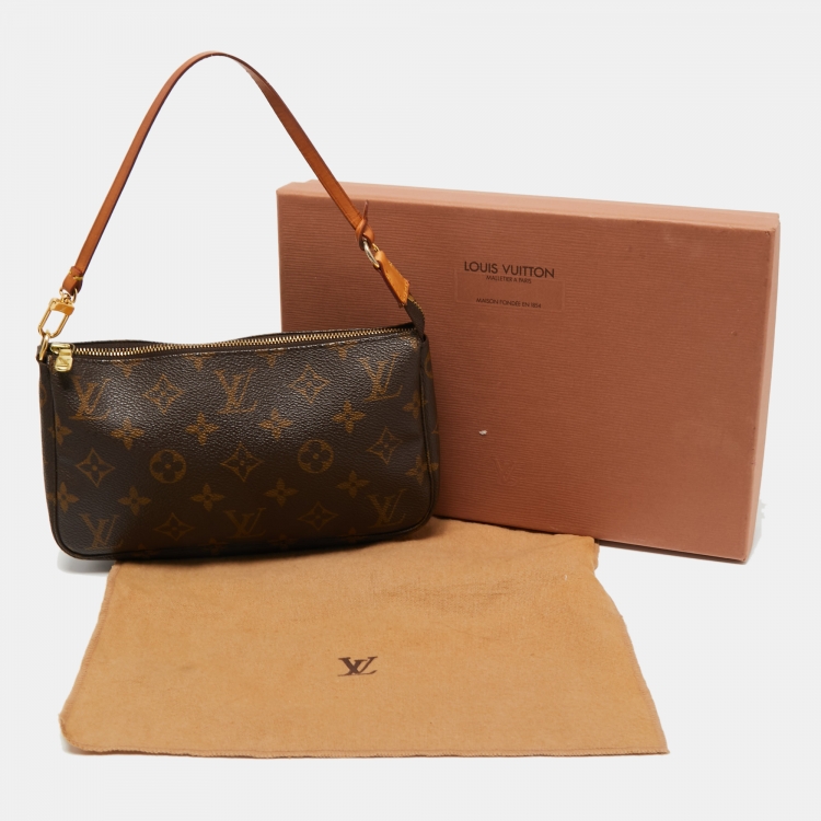 Pre Owned Louis Vuitton Monogram Canvas Pochette Accessoires Bag