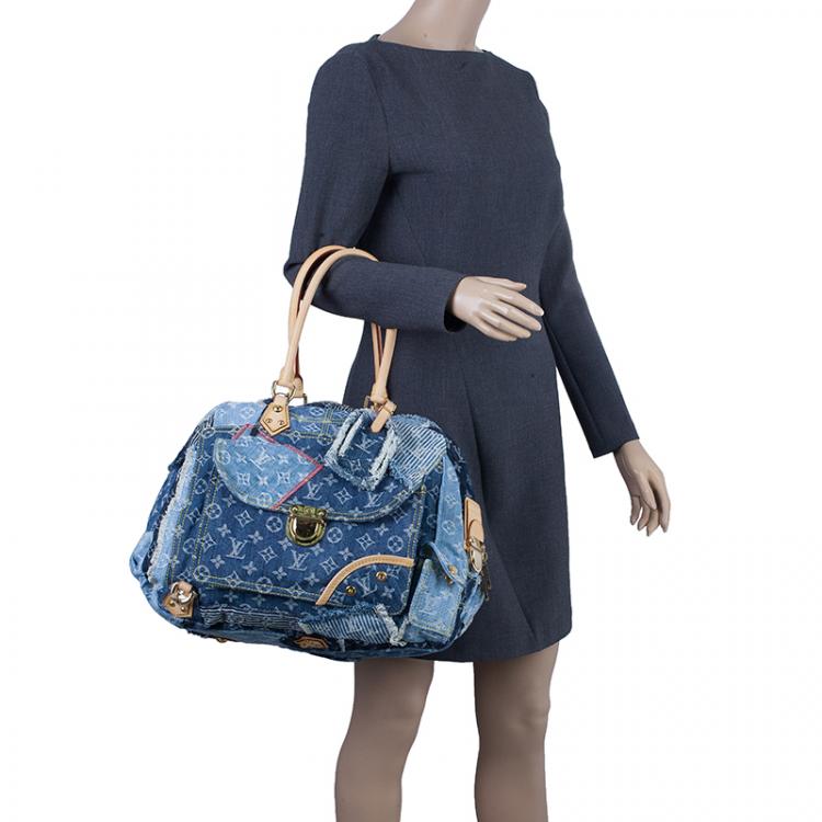 Louis Vuitton Blue Denim Bowly Limited Edition Shoulder Bag Louis