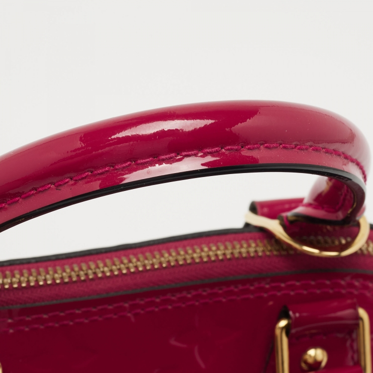 Pre Owned Louis Vuitton Indian Rose Monogram Vernis Alma BB Bag
