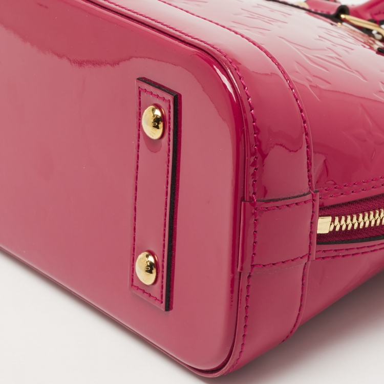 Pre Owned Louis Vuitton Indian Rose Monogram Vernis Alma BB Bag