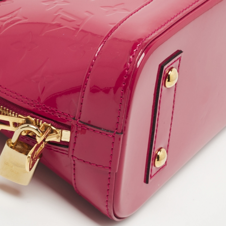 Pre Owned Louis Vuitton Indian Rose Monogram Vernis Alma BB Bag