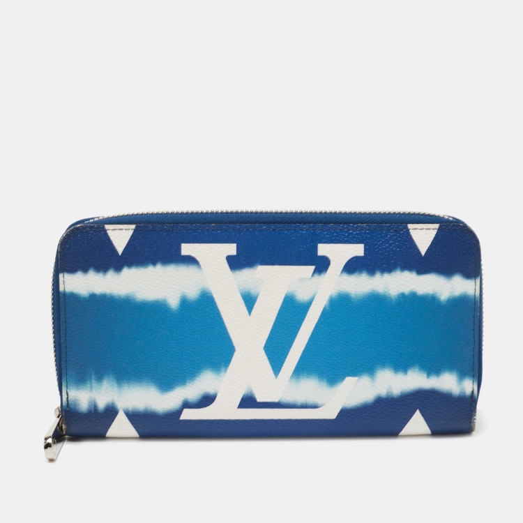 Louis Vuitton Monogram Denim Zippy Long Wallet Black Dark Blue used from  japan