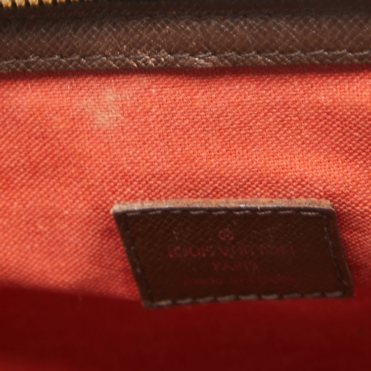 Pre Owned Louis Vuitton Damier Ebene Canvas Belem PM Bag