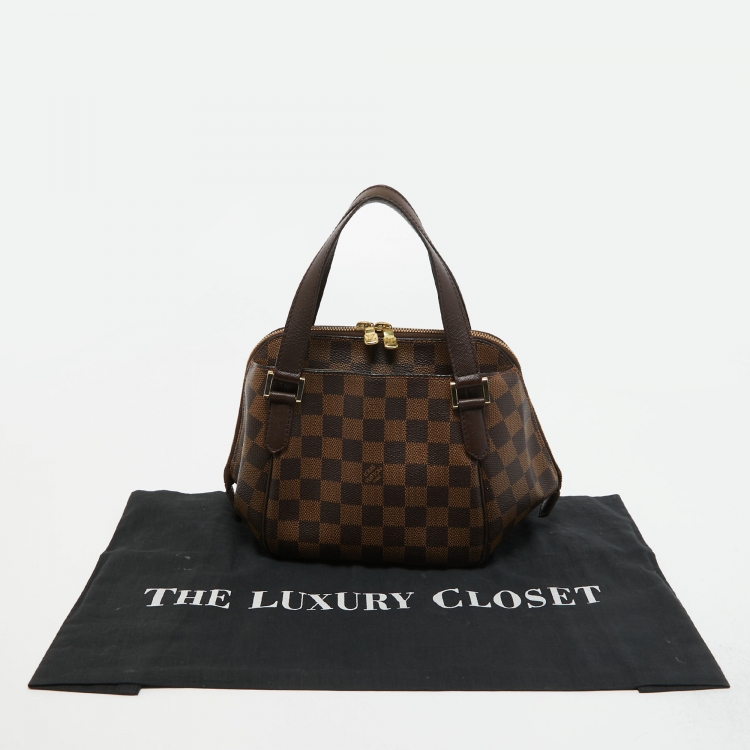 Pre Owned Louis Vuitton Damier Ebene Canvas Belem PM Bag