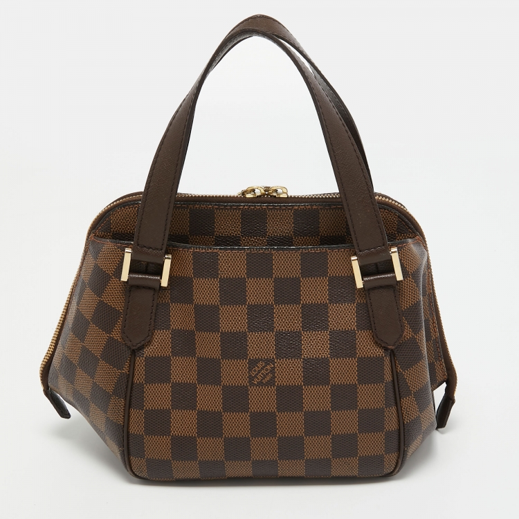 Pre Owned Louis Vuitton Damier Ebene Canvas Belem PM Bag