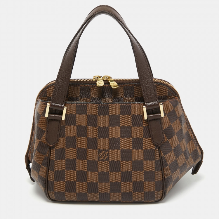 Pre Owned Louis Vuitton Damier Ebene Canvas Belem PM Bag
