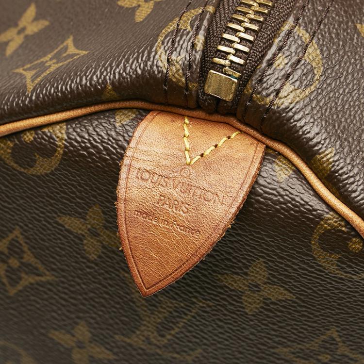Pre Owned Louis Vuitton Brown Canvas Monogram Keepall 50 Duffel Bag