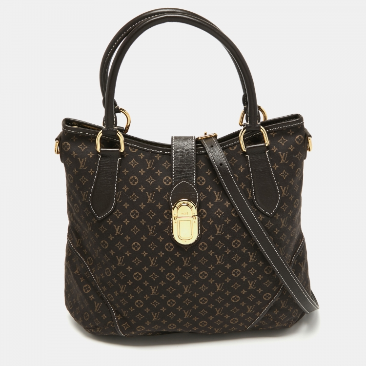 Pre Owned Louis Vuitton Fusain Monogram Idylle Canvas Elegie Bag