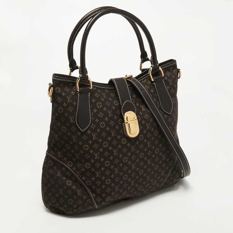 Pre Owned Louis Vuitton Fusain Monogram Idylle Canvas Elegie Bag
