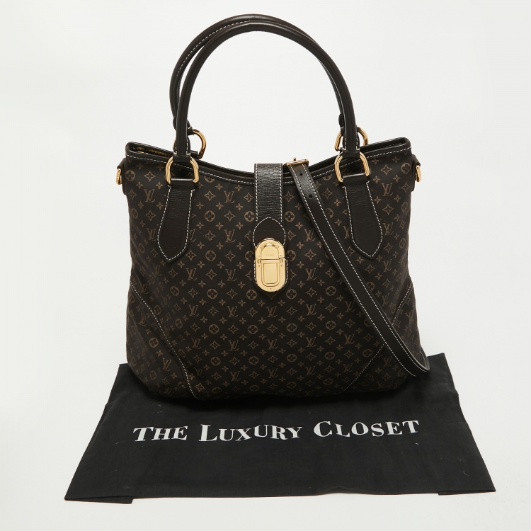 Pre Owned Louis Vuitton Fusain Monogram Idylle Canvas Elegie Bag