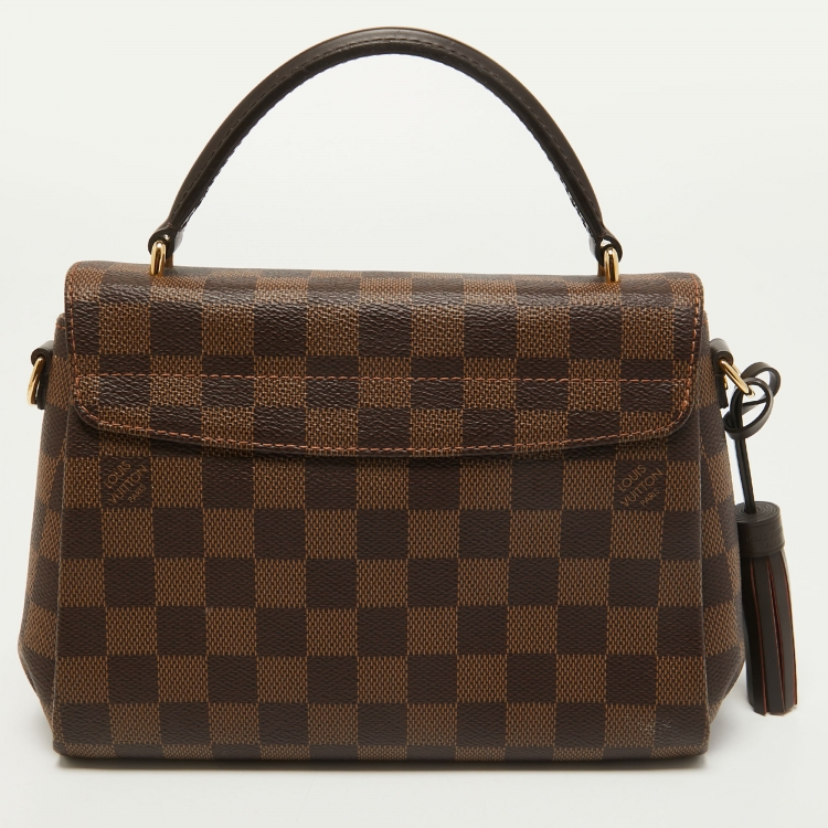 Pre Owned Louis Vuitton Damier Ebene Canvas Croisette Bag