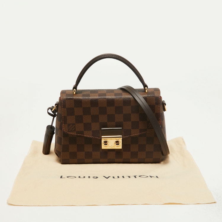 Pre Owned Louis Vuitton Damier Ebene Canvas Croisette Bag