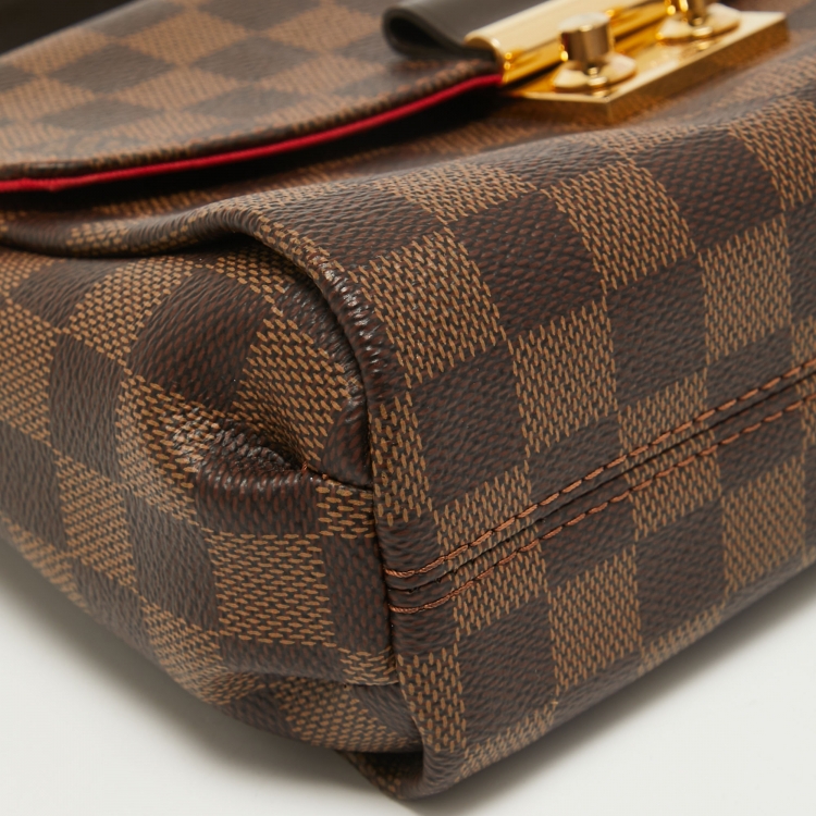 Pre Owned Louis Vuitton Damier Ebene Canvas Croisette Bag