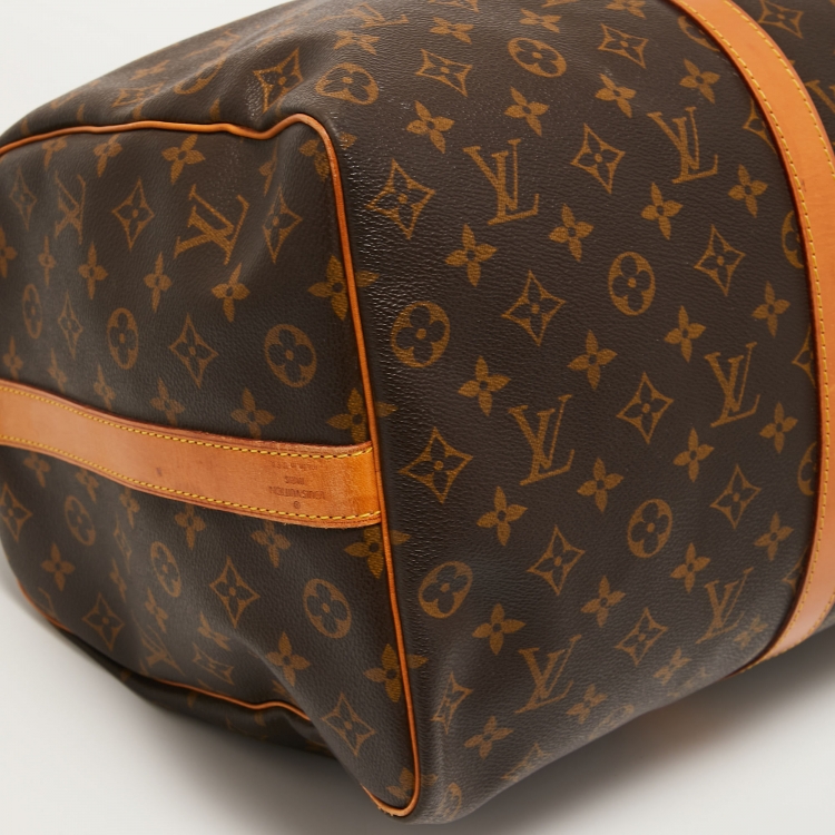 Pre Owned Louis Vuitton Monogram Canvas Keepall 50 Bandoulier Bag