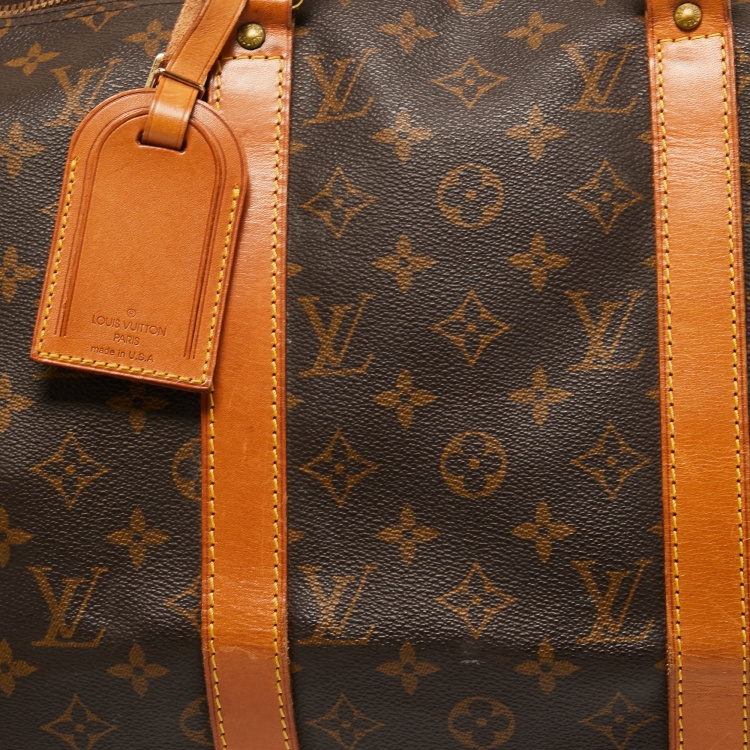 Pre Owned Louis Vuitton Monogram Canvas Keepall 50 Bandoulier Bag