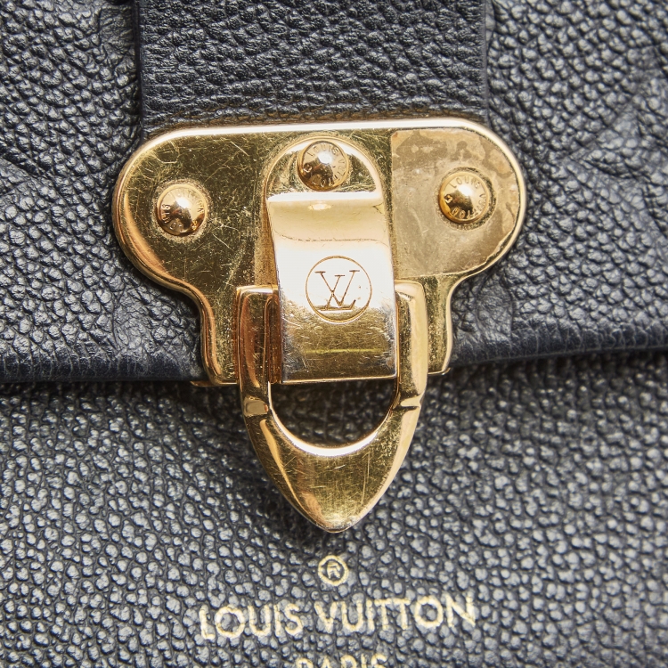 Pre Owned Louis Vuitton Black Monogram Empreinte Leather Vavin BB Bag