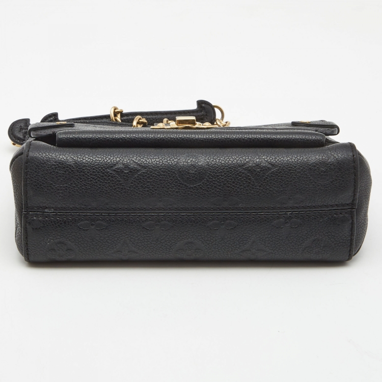 Pre Owned Louis Vuitton Black Monogram Empreinte Leather Vavin BB Bag