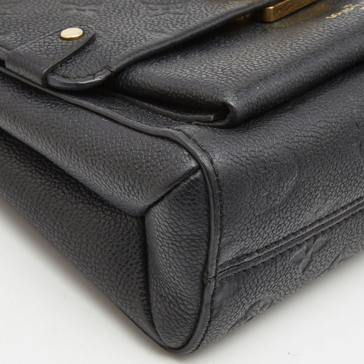 Pre Owned Louis Vuitton Black Monogram Empreinte Leather Vavin BB Bag