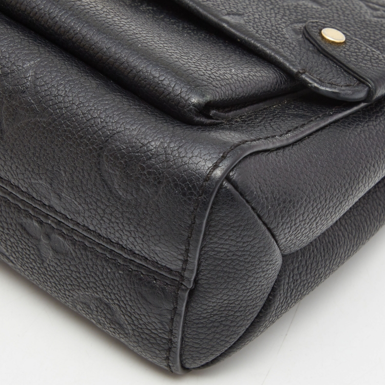 Pre Owned Louis Vuitton Black Monogram Empreinte Leather Vavin BB Bag