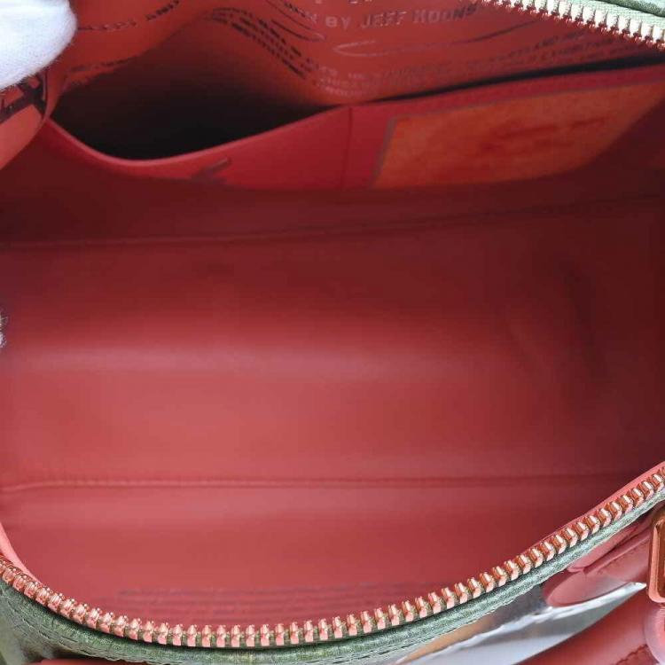 Pre Owned Louis Vuitton Mona Lisa Printed Leather Masters Collection  Leonardo Da Vinci Speedy 30 Boston Bag