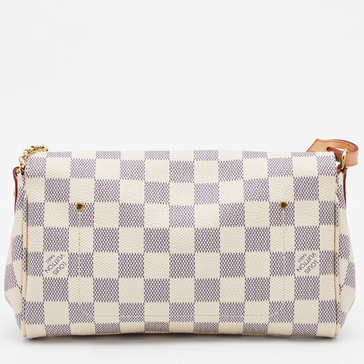Pre Owned Louis Vuitton Damier Azur Canvas Favorite PM Bag