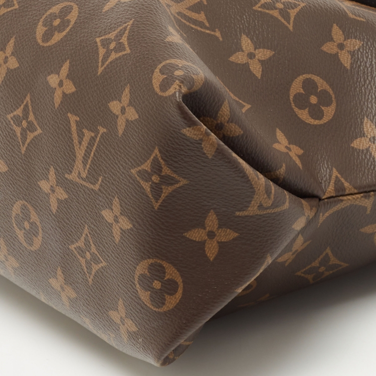 Pre Owned Louis Vuitton Black Monogram Canvas Flower Zipped PM Bag
