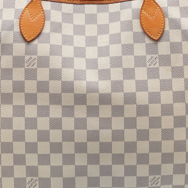 Pre Owned Louis Vuitton Damier Azur Canvas Neverfull GM Bag