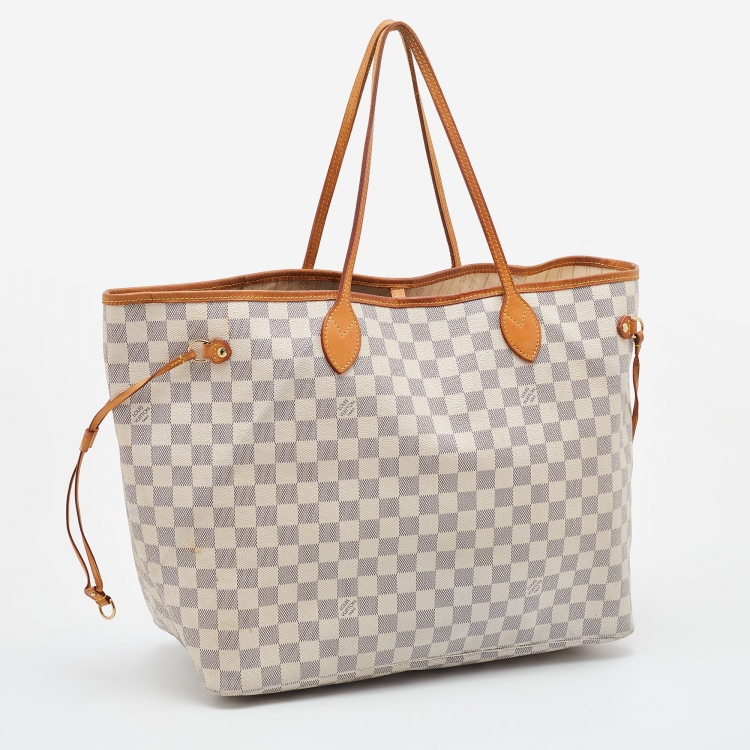 Pre Owned Louis Vuitton Damier Azur Canvas Neverfull GM Bag