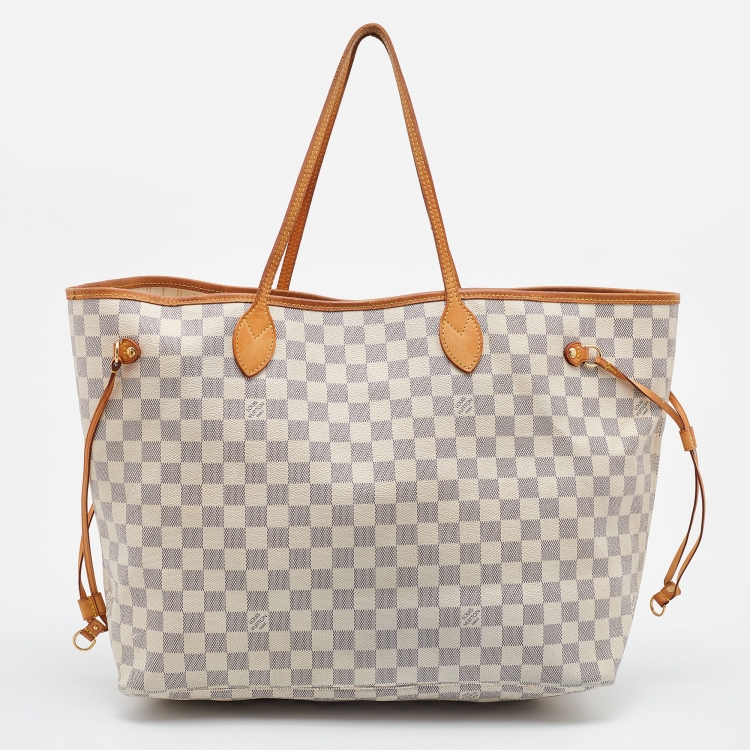 Pre Owned Louis Vuitton Damier Azur Canvas Neverfull GM Bag
